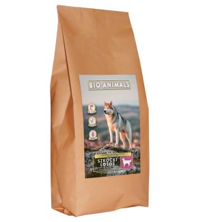 Szkocki łosoś z koprem, szpinakiem, fenkułem, szparagami i pomidorem